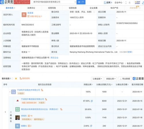 旭升集团投资新设国际贸易公司，布局网上贸易代理新赛道